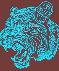 3D illusion led lamp tiger