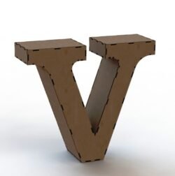 3d letter V 3d letter V