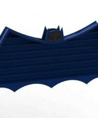 Bat Shape Wooden Wall Shelf