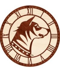 Dog wall clock