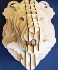 Female lion's head