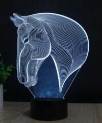 Horse Head 3D Optical Illusion Lamp