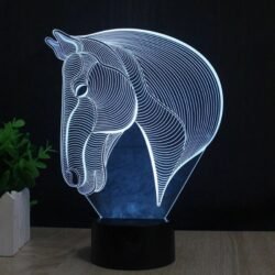 Horse Head 3D Optical Illusion Lamp Horse Head 3D Optical Illusion Lamp