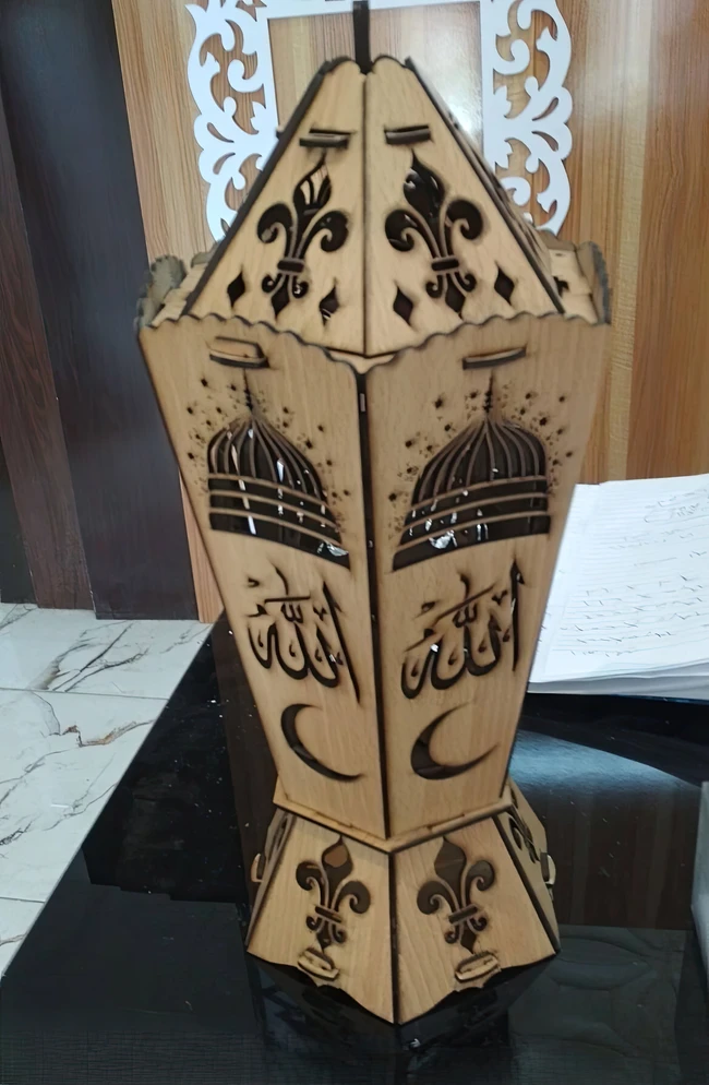 Islamic wooden lights