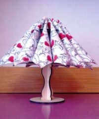 Lamp napkin holder