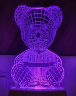 Teddy Bear Heart 3D Illusion Lamp Teddy Bear Heart 3D Illusion Lamp