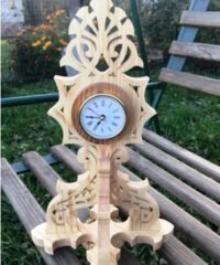 Unique wooden clock