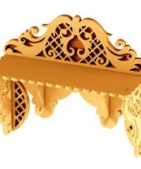 Unique wooden shelf