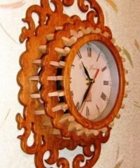 Wooden clock wall