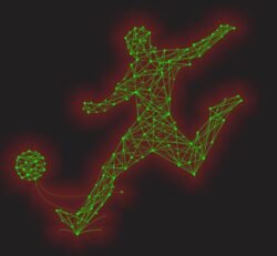 3D illusion led lamp Football player 3D illusion led lamp Football player