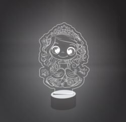 3D illusion led lamp Princess 3D illusion led lamp Princess
