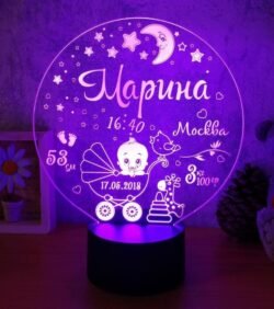 3D illusion led lamp baby 3D illusion led lamp baby