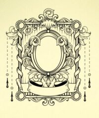 Art deco frame