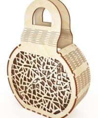 Beautiful wooden hand bag