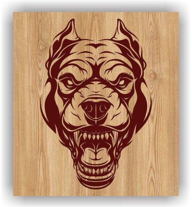 Bull dog head