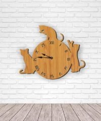 Cat wall clock