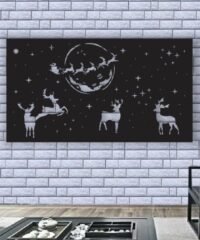 Christmas deer panel