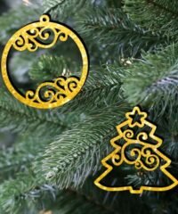 Christmas tree and Christmas ball