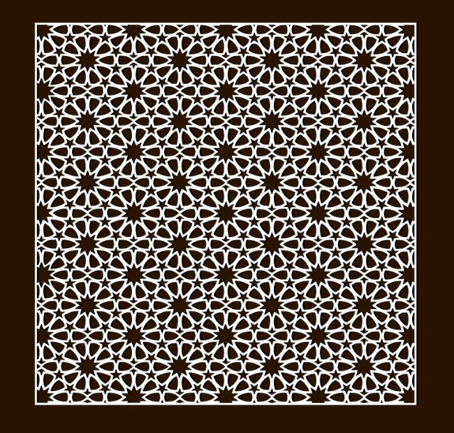 Design pattern screen panel