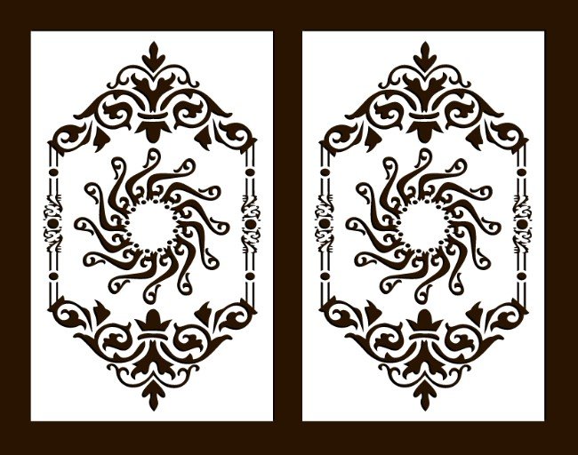 Design pattern screen panel