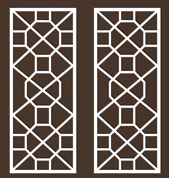 Design pattern screen panel