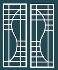 Design pattern screen panel