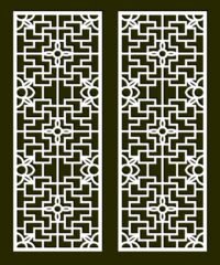 Design pattern screen panel
