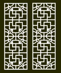 Design pattern screen panel