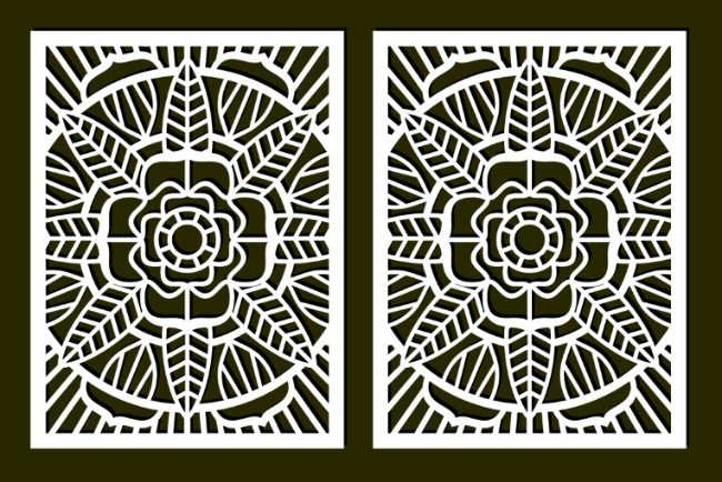 Design pattern screen panel