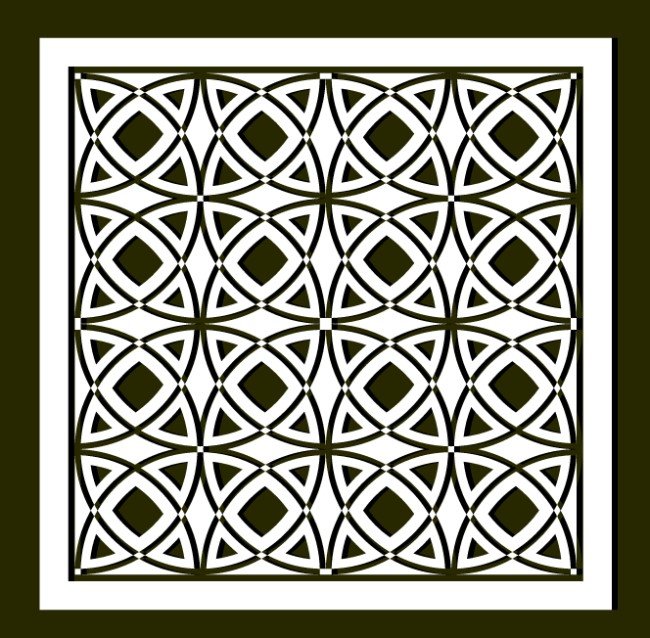 Design pattern screen panel