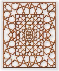Design pattern screen panel