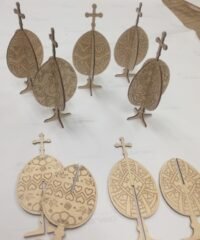 Engraved Cross Easter Eggs
