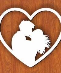 Heart with couple