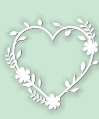 Heart with flowers
