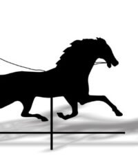 Horse wagon weather wind vane