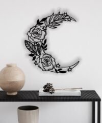 Moon with flowers