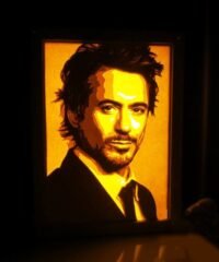 Robert Downey Jr Actor light box