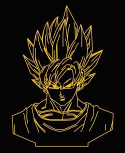 3D illusion led lamp Songoku 3D illusion led lamp Songoku