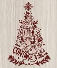 Christmas lettering
