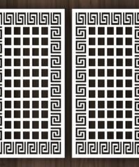 Design pattern screen panel