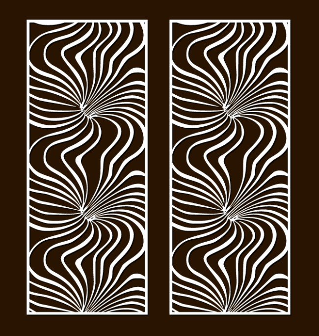 Design pattern screen panel