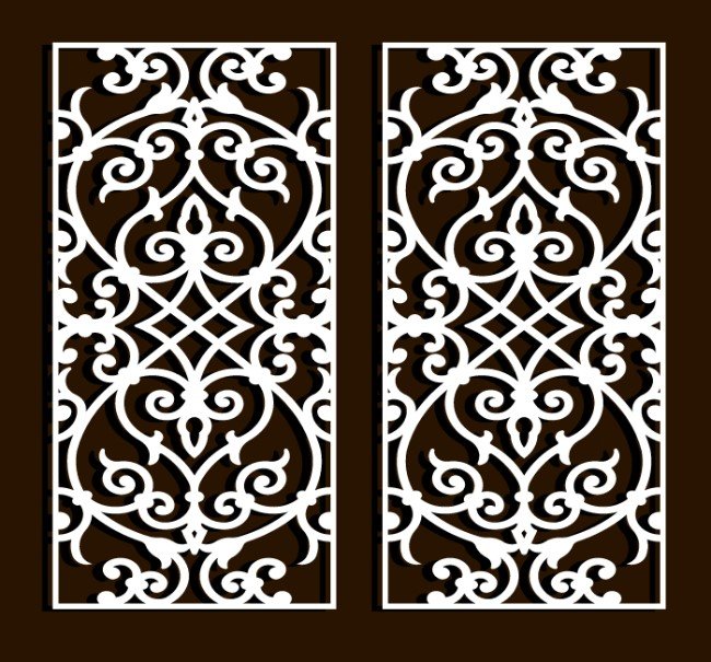 Design pattern screen panel