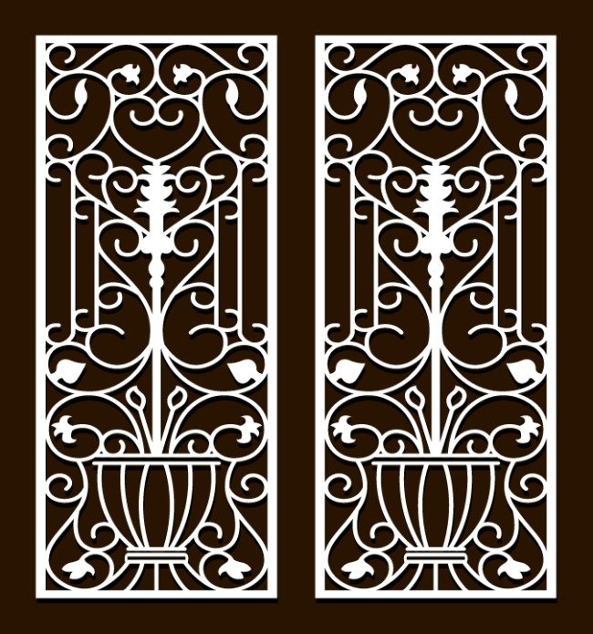 Design pattern screen panel
