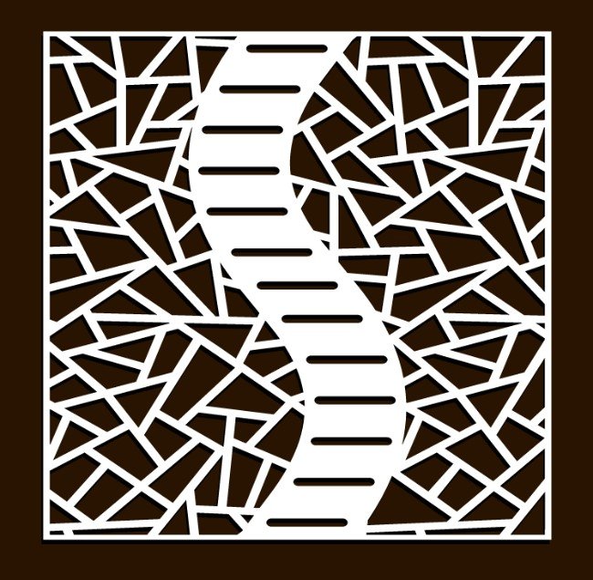 Design pattern screen panel