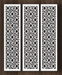 Design pattern screen panel