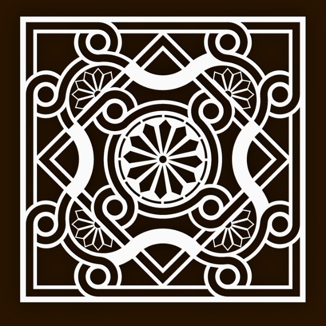 Design pattern screen panel