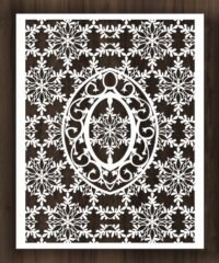 Design pattern screen panel