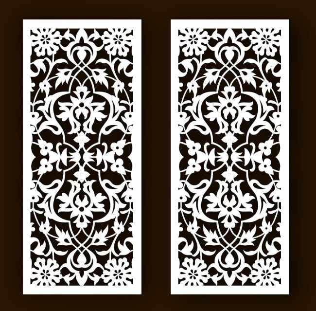 Design pattern screen panel
