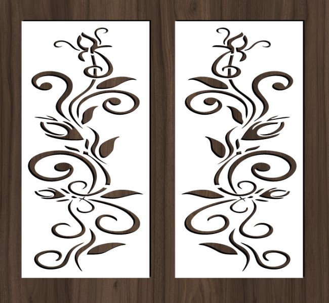 Design pattern screen panel