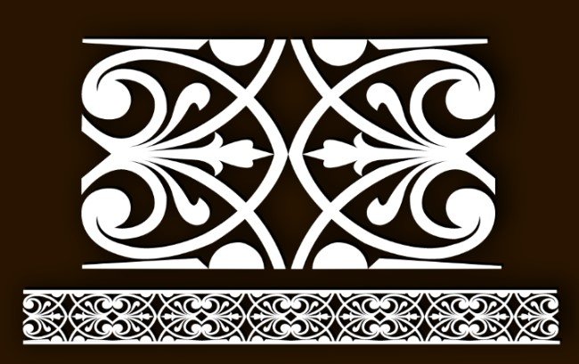 Design pattern screen panel